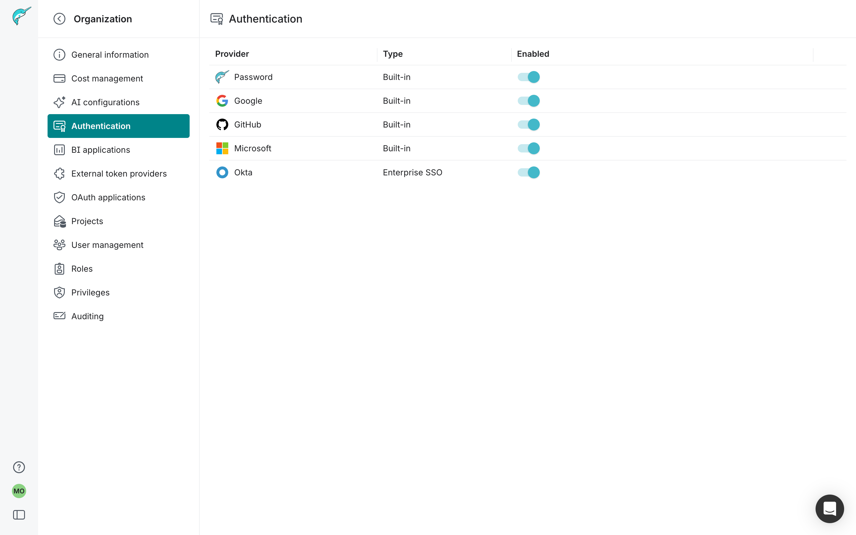 Authentication page — built by an engineer using the system